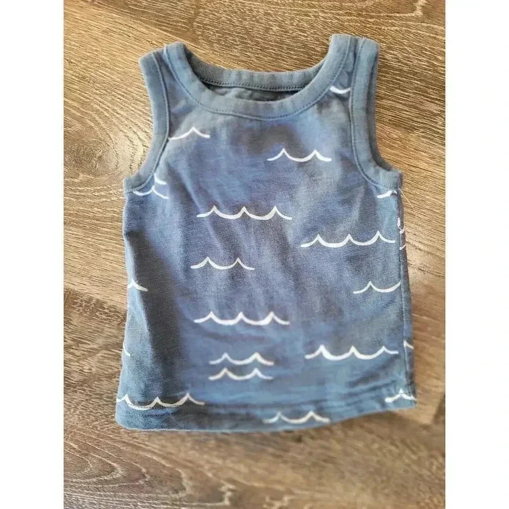 Little Co. Wave Tanktop Baby boy size newborn NWOT #2